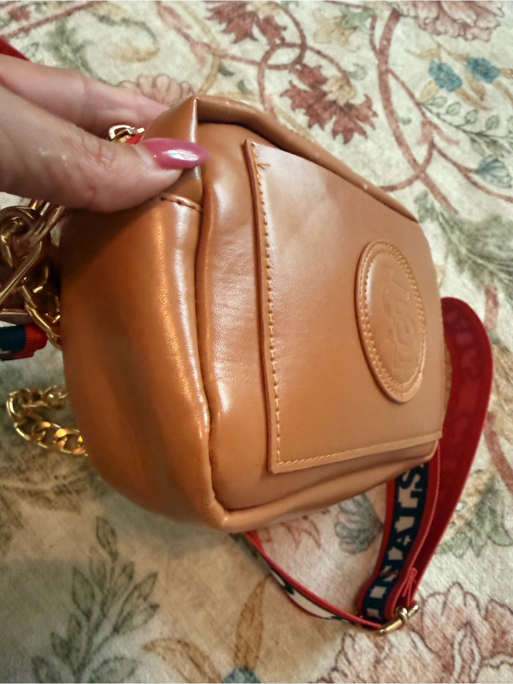 St. Louis Cardinals Crossbody Bag | Gold Chain Strap | Faux Leather Purse - Picture 7 of 7
